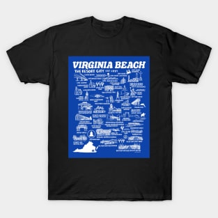 Virginia Beach Map T-Shirt